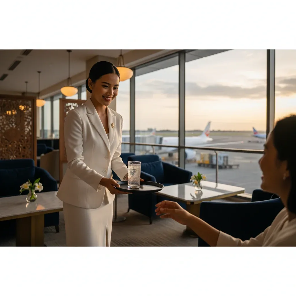 Chauffeur opening the door of a luxury sedan for a departing VVIP guest at Bali airport