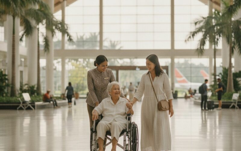 Bali Airport With Elderly Parents & Wheelchair (2027)